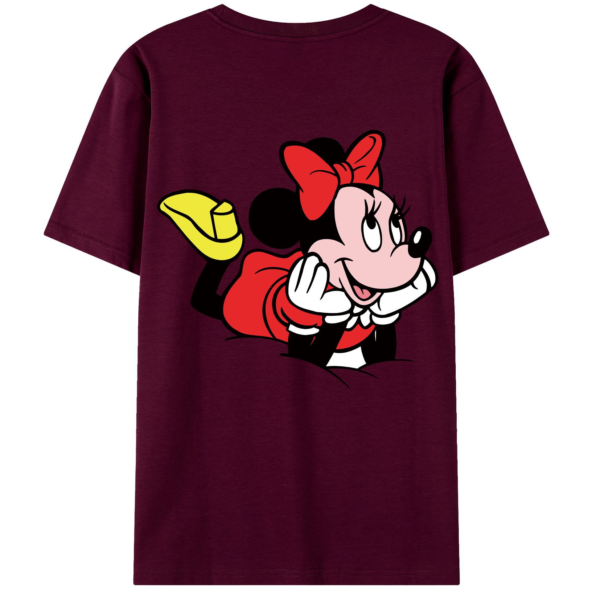 （画像用） ミッキーマウス Mickey Mouse レディース半袖Tシャツ(バックプリント)